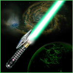 Jedi lFantasy Light-saber - Emeral d Knight